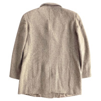 Ferre Wool coat in melange beige and grey
