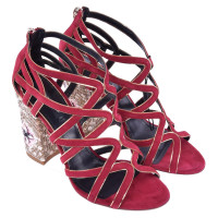 Dolce & Gabbana RUNWAY mosaic pumps red