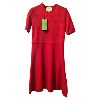 Gucci Dress Wool in Red