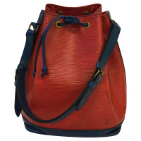 Louis Vuitton "Grand Noé Epi leather" in blue / red