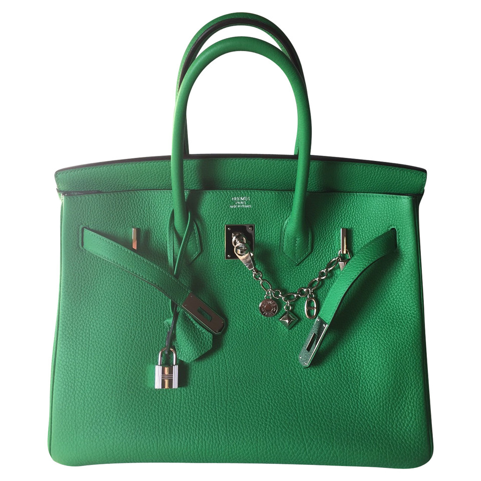Hermès Birkin Bag 35 in Pelle in Verde