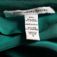 Diane Von Furstenberg Una spalla abito di seta
