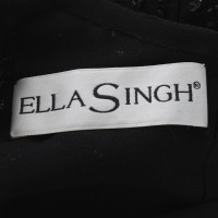 Ella Singh Top con paillettes nero 