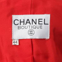 Chanel Costume bouclé in rosso