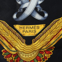 Hermès Silk scarf with golden pattern