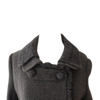 Prada Tweed Mantel mit Details