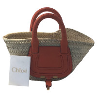 Chloé Marcie Basket Shopper Leather in Orange