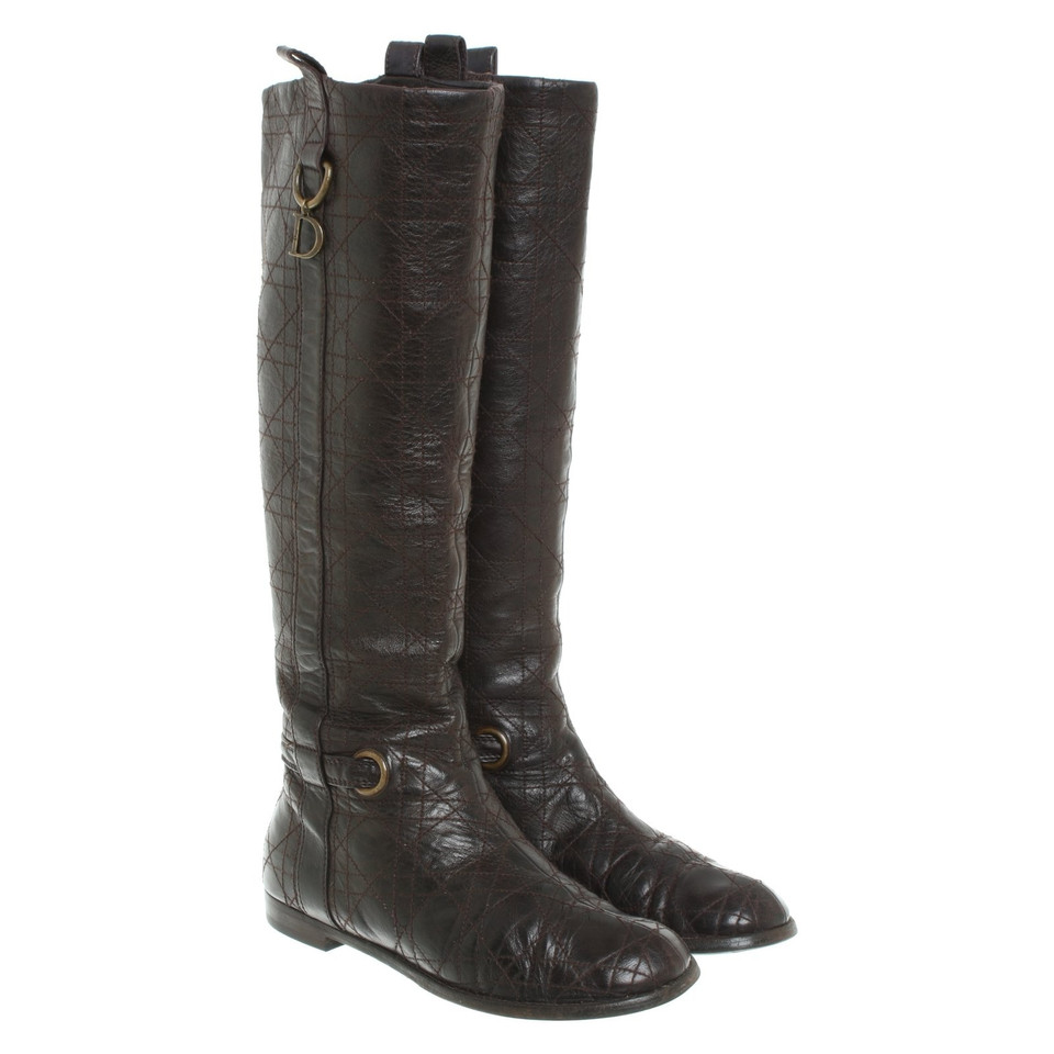 Christian Dior Stiefel in Braun