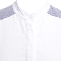 Bcbg Max Azria Hemdblusenkleid in Blau/Weiß