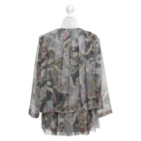 Dries Van Noten Zijden blouse met patroon