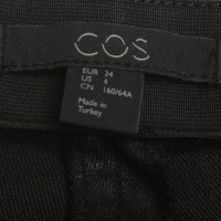 Cos Coated trousers in black
