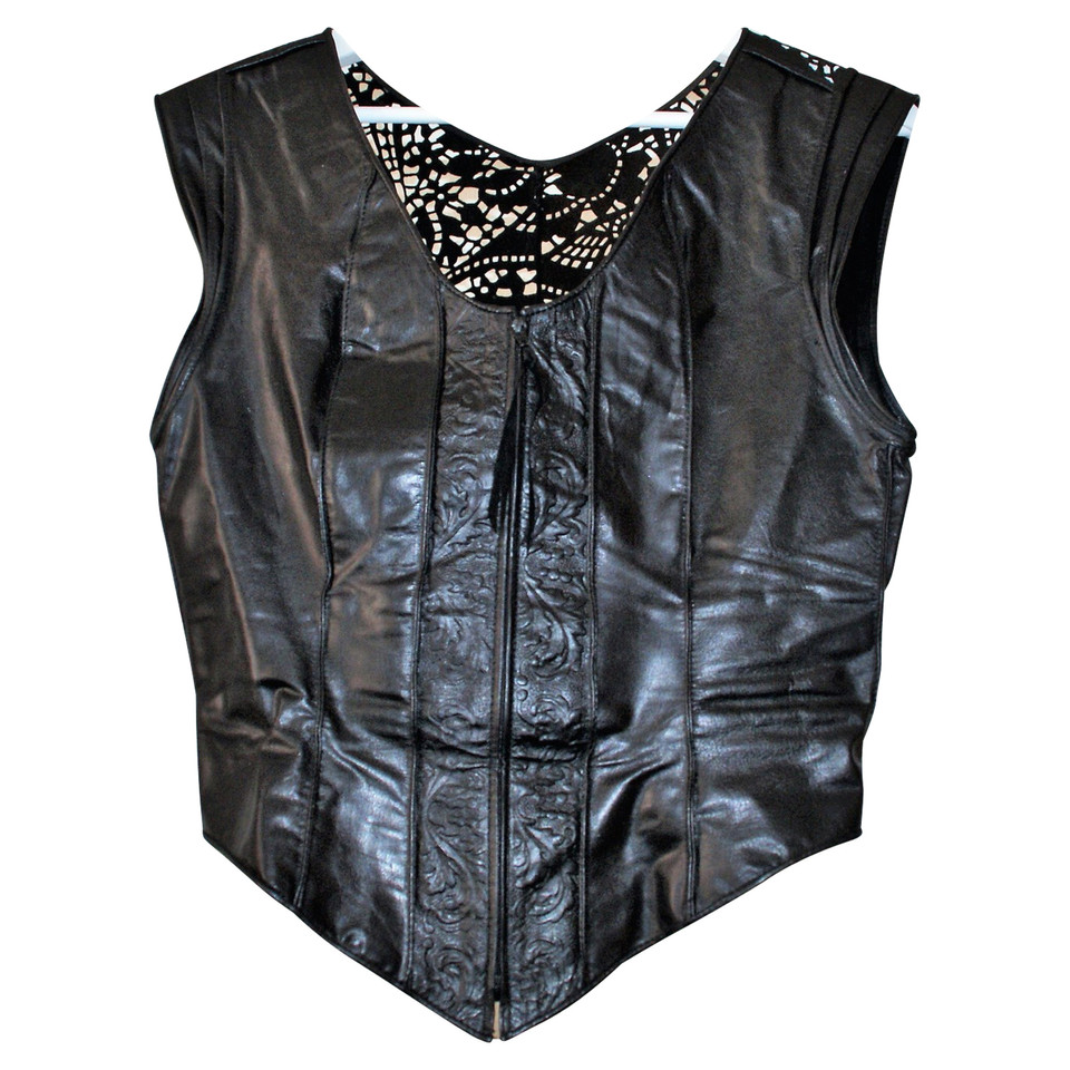 Roberto Cavalli leather vest