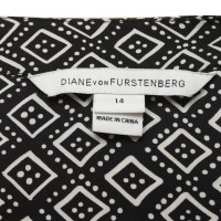 Diane Von Furstenberg Gemusterte Bluse in Bicolor