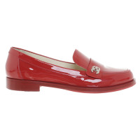 Chanel Moccasins made of red patent leather