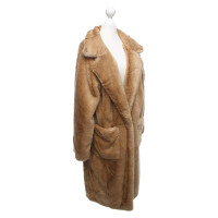 Ganni Jacket/Coat in Beige