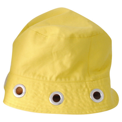 Max Mara Hut/Mütze aus Baumwolle in Gelb