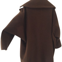 Max Mara Jacket/Coat Wool in Brown