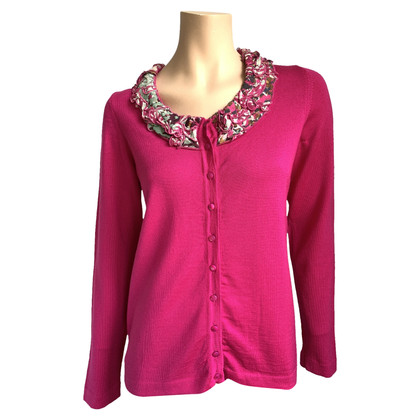 Escada Strick aus Wolle in Fuchsia