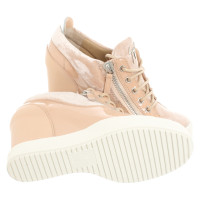 Giuseppe Zanotti Sneakers Leer in Huidskleur