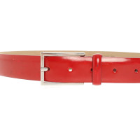 Hugo Boss Belt Patent leather in Red