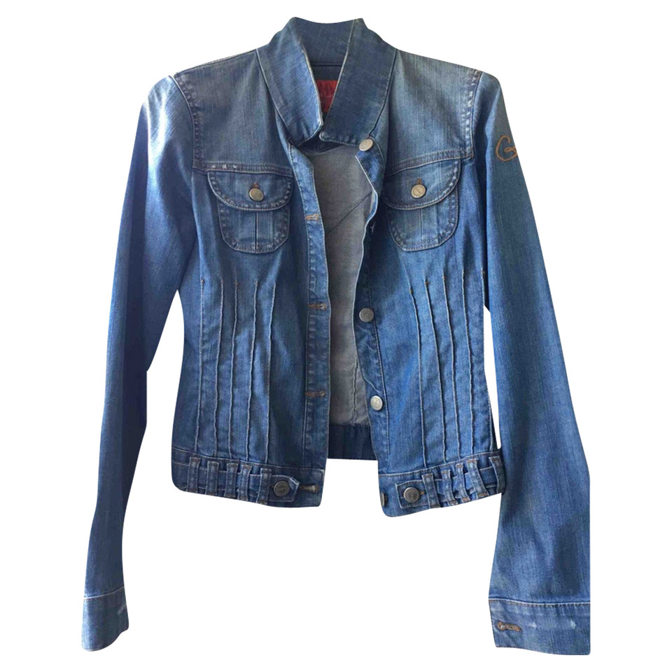Christian Lacroix Jacket/Coat Jeans fabric in Blue