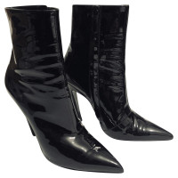 Balenciaga Ankle boots Patent leather in Black