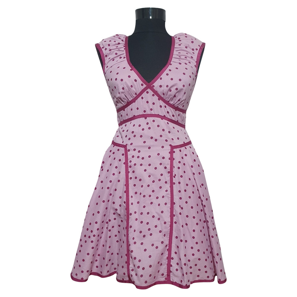 Zac Posen Kleid aus Baumwolle in Violett