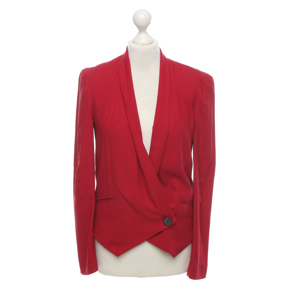 Rebecca Minkoff Blazer Silk in Red