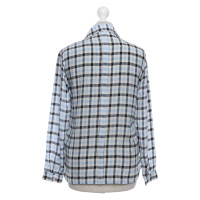 Max & Co Silk blouse with plaid pattern
