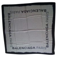 Balenciaga Schal/Tuch aus Seide in Weiß