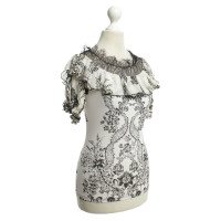 Roberto Cavalli Top mit floralem Print