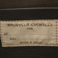 Brunello Cucinelli clutch di canvas