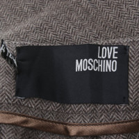 Moschino Love Bermudas with herringbone pattern