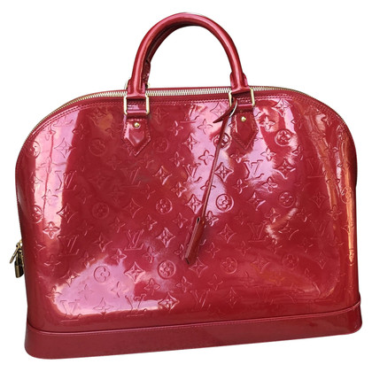 Louis Vuitton Alma in Pelle verniciata in Rosso