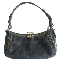 Just Cavalli Handtasche aus Canvas in Schwarz