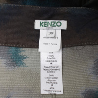 Kenzo Zijden rok met print