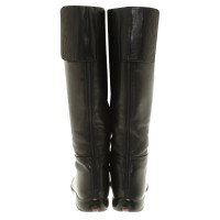 Prada Leather boots in black