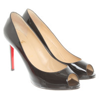 Christian Louboutin Pumps/Peeptoes en Cuir verni en Noir