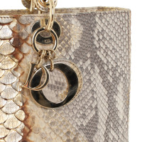 Christian Dior "Large Lady Dior" made of python leather