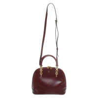 Aigner Handbag Leather in Bordeaux