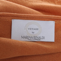 Marina Rinaldi Oberteil aus Seide in Orange