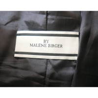 By Malene Birger Leather skirt in black