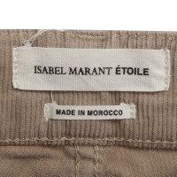 Isabel Marant Etoile Pantaloni di velluto beige