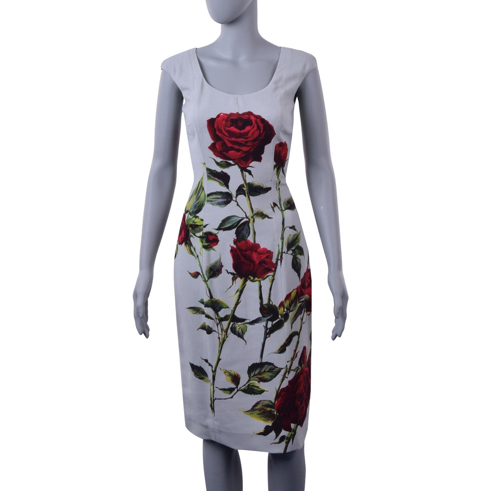 Dolce & Gabbana Jurk met rozenprint