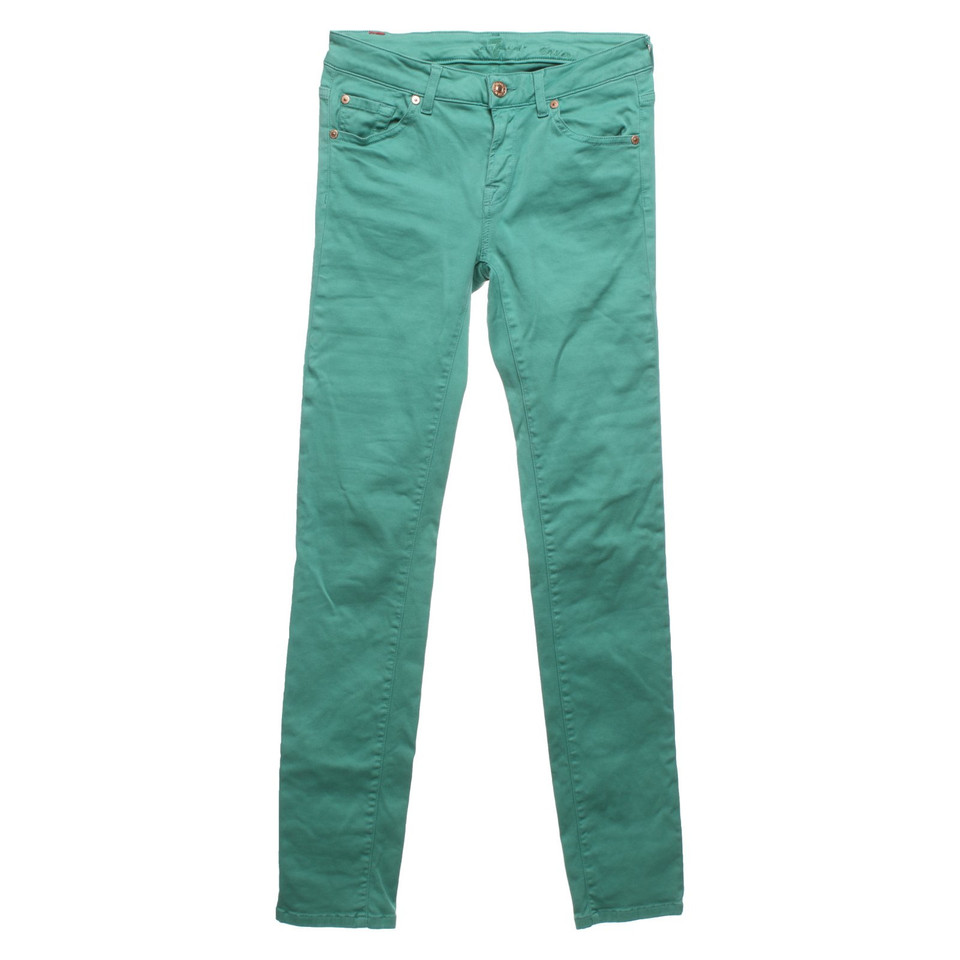7 For All Mankind Trousers Cotton in Green