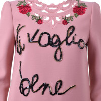Dolce & Gabbana Kleid mit Rosen-Stickerei