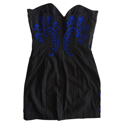 French Connection Bandeau dress with embroidery