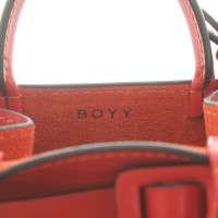 Boyy Bobby Mini Leather in Red