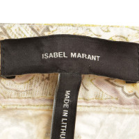 Isabel Marant Pantaloni in cotone con motivo a stampa