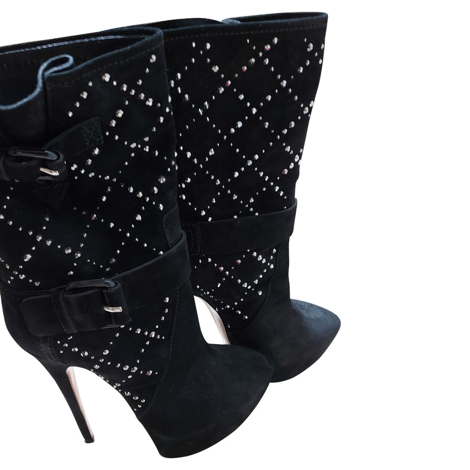 Casadei Ankle boots Suede in Black